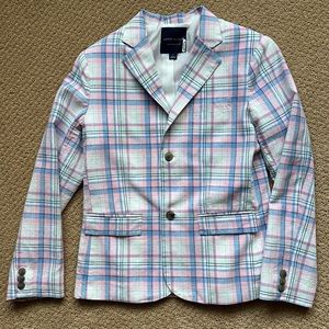 Janie and Jack plaid blazer